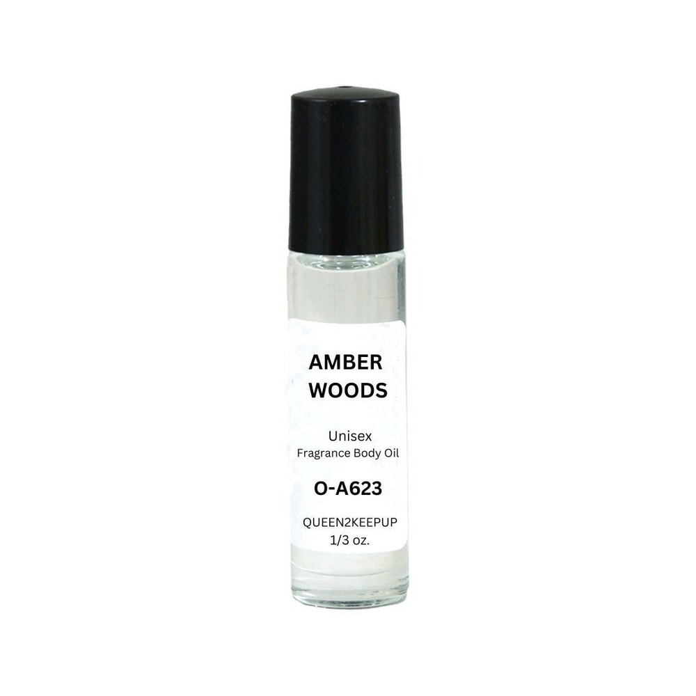 Amber Woods Unisex Body Oil Warm Woody and Sophisticated Similar Roll-On Scent